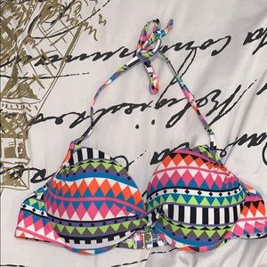 Xhilaration Multicolored Bikini Top